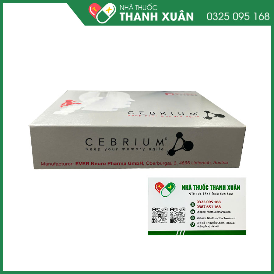 CEBRIUM giúp tăng cường và cải thiện trí nhớ, bảo vệ tế bào thần kinh